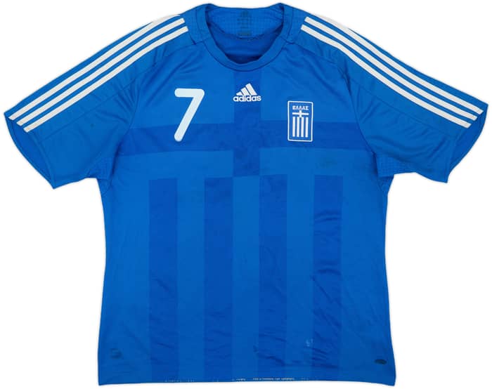 2008-09 Greece Home Shirt Samaras #7 - 6/10 - (XL)