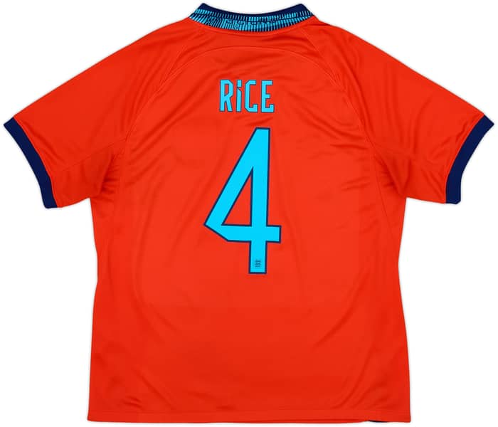 2022-23 England Away Shirt Rice #4 - 9/10 - (L)