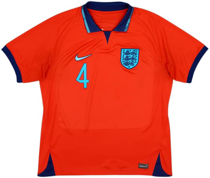 2022-23 England Away Shirt Rice #4 - 9/10 - (L)