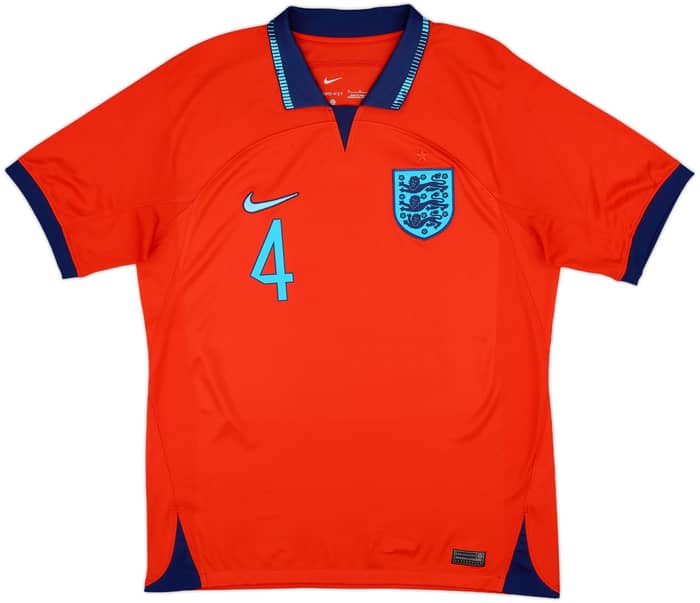 2022-23 England Away Shirt Rice #4 - 9/10 - (M)