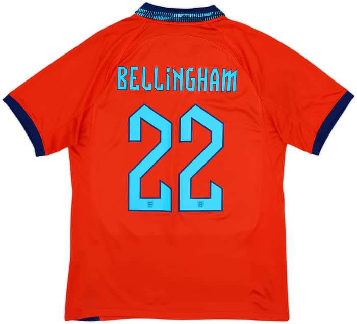 2022-23 England Away Shirt Bellingham #22 - 9/10 - (M)