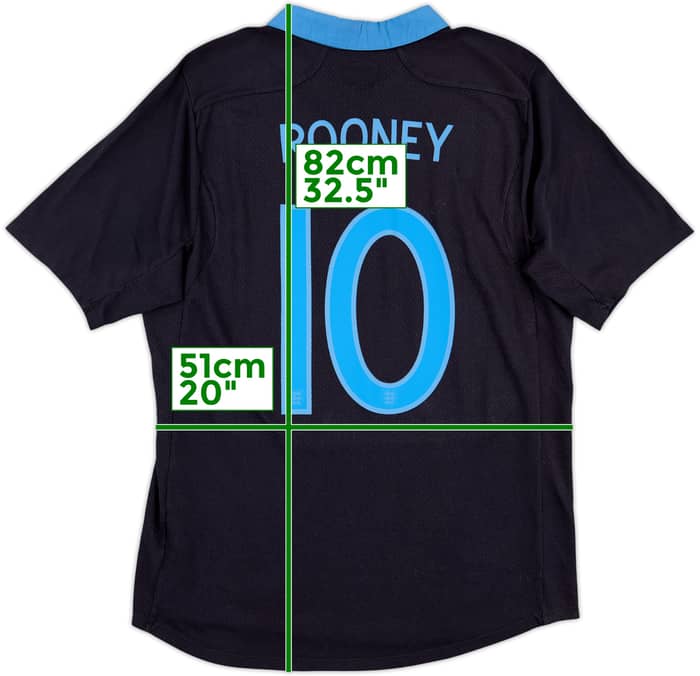 2011-12 England Away Shirt Rooney #10 - 7/10 - (L)