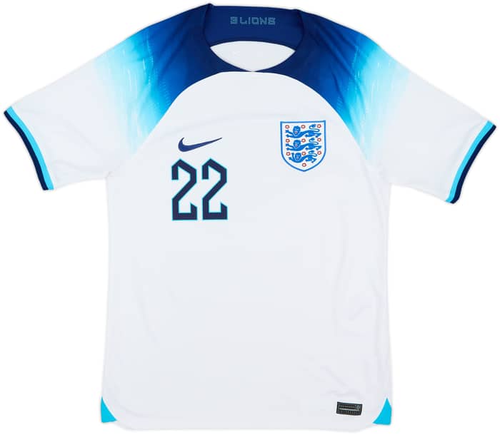 2022-23 England Home Shirt Bellingham #22 - 7/10 - (S)