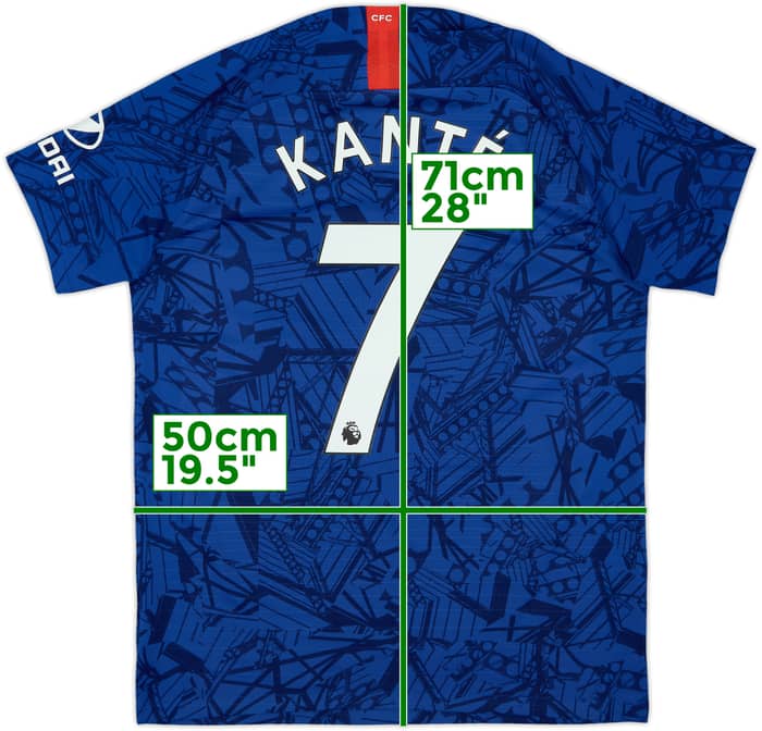 2019-20 Chelsea Authentic Home Shirt Kante #7 - 7/10 - (M)