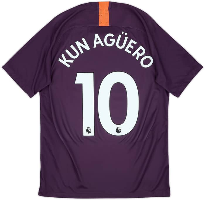 2018-19 Manchester City Third Shirt Kun Aguero #10 - 6/10 - (S)