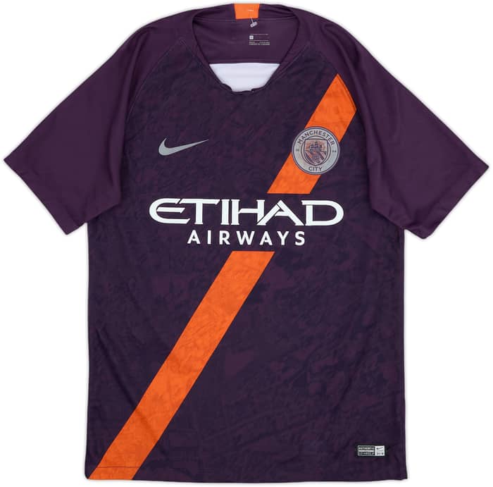 2018-19 Manchester City Third Shirt Kun Aguero #10 - 6/10 - (S)