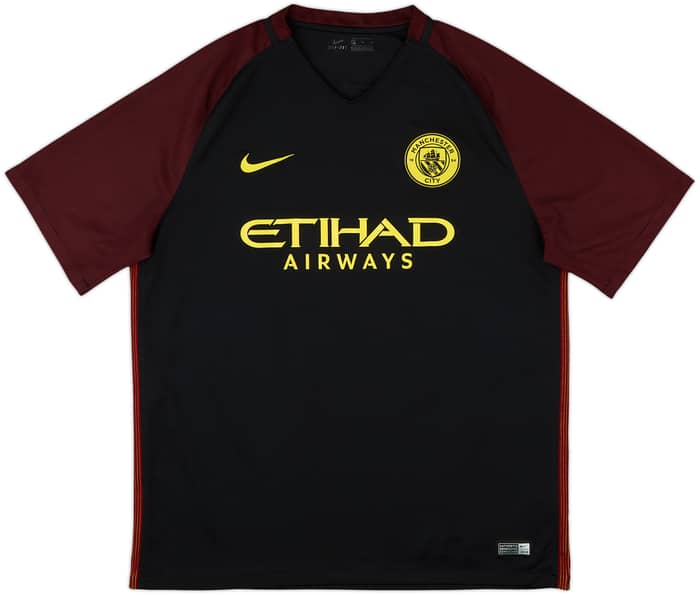 2016-17 Manchester City Away Shirt De Bruyne #17 - 9/10 - (XL)