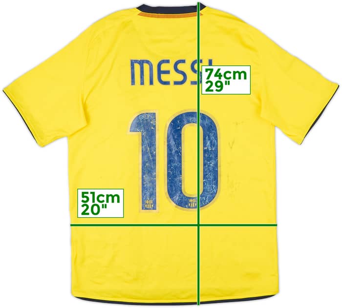 2008-10 Barcelona Away Shirt Messi #10 - 4/10 - (S)