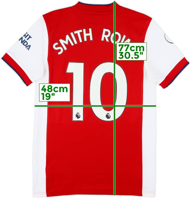 2021-22 Arsenal Home Shirt Smith Rowe #10 - 8/10 - (S)