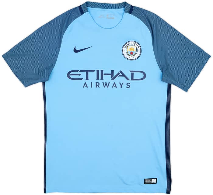 2016-17 Manchester City Home Shirt Sterling #7 - 8/10 - (S)