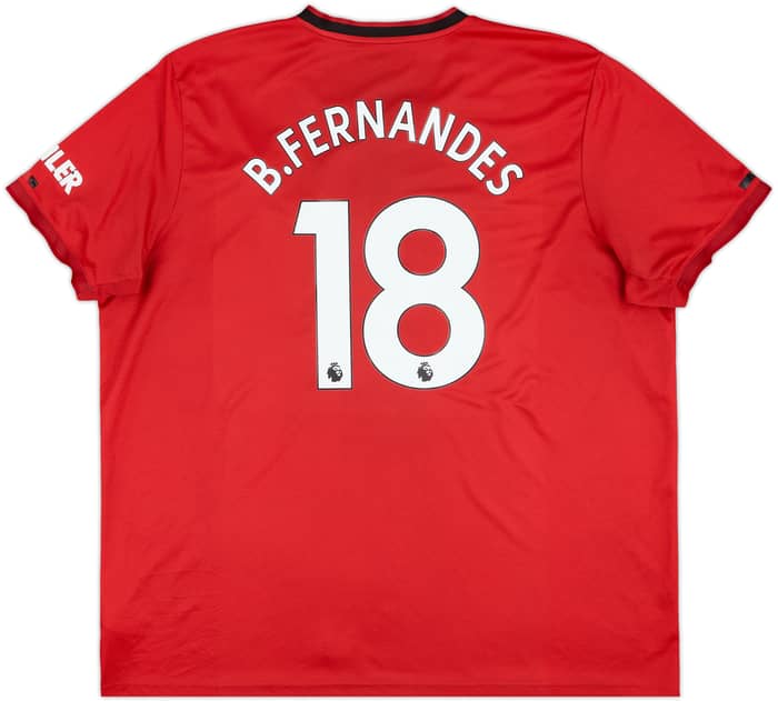 2019-20 Manchester United Home Shirt B.Fernandes #18 - 5/10 - (3XL)