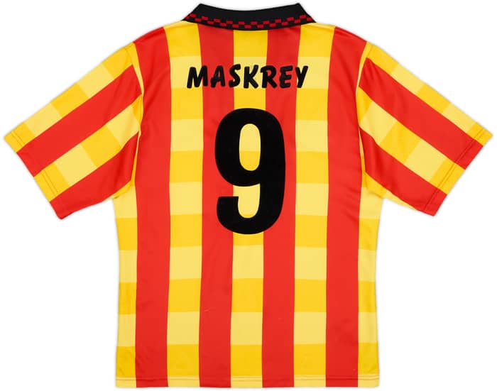1996-97 Partick Thistle Home Shirt Maskrey #9 - 6/10 - (S)