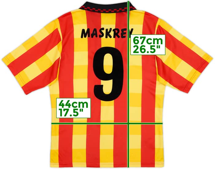 1996-97 Partick Thistle Home Shirt Maskrey #9 - 6/10 - (S)