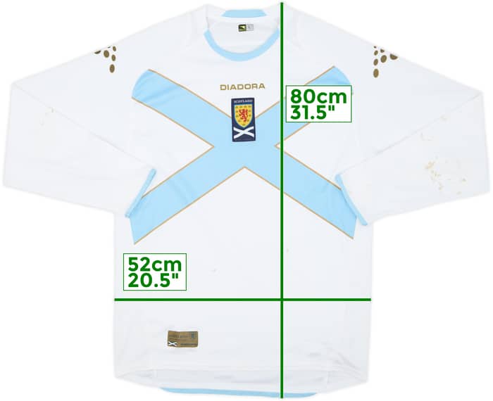 2007-08 Scotland Away L/S Shirt - 7/10 - (L)
