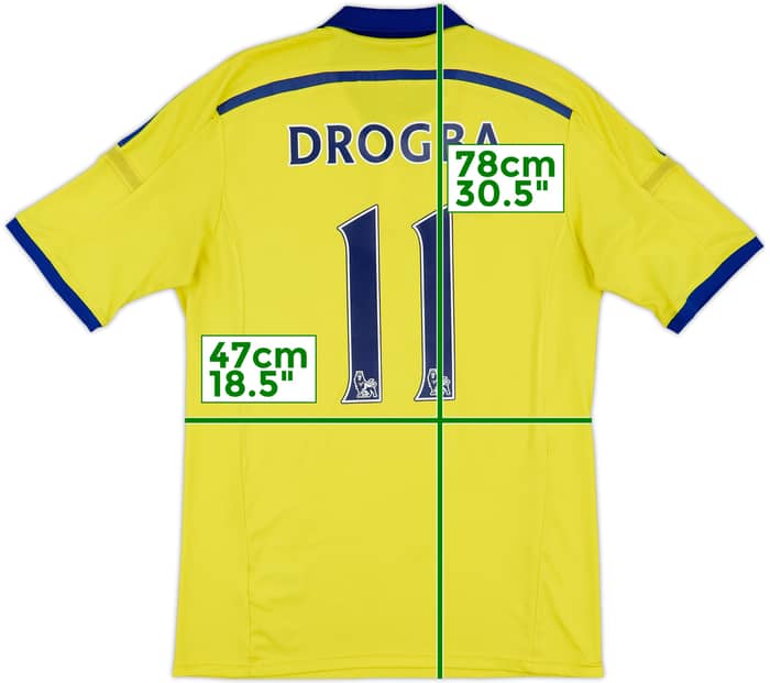 2014-15 Chelsea Away Shirt Drogba #11 - 6/10 - (M)