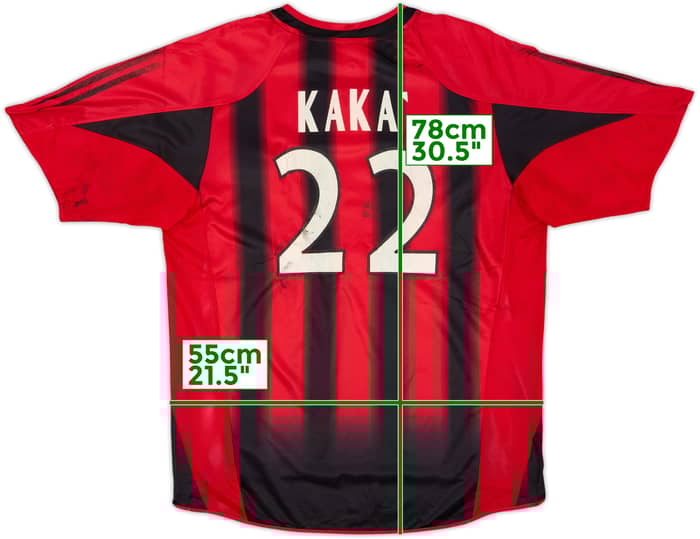 2004-05 AC Milan Home Shirt Kaka #22 - 4/10 - (L)
