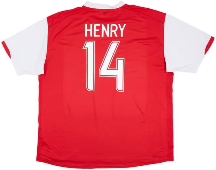2006-08 Arsenal Home Shirt Henry #14 - 5/10 - (XXL)