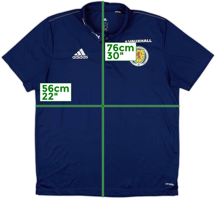 2015-16 Scotland adidas Polo Shirt - 4/10 - (L)