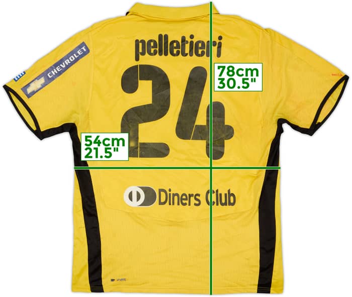 2008-09 AEK Athens Home Shirt Pelletieri #24 - 5/10 - (XL)