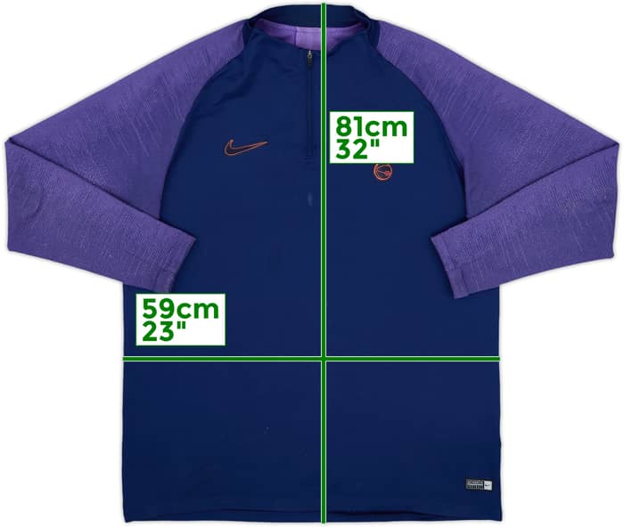 2019-20 Tottenham Nike 1/4 Zip Training Top - 6/10 - (XL)