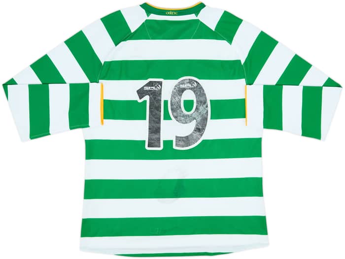 2008-10 Celtic Player Issue Home L/S Shirt #19 - 4/10 - (XL)