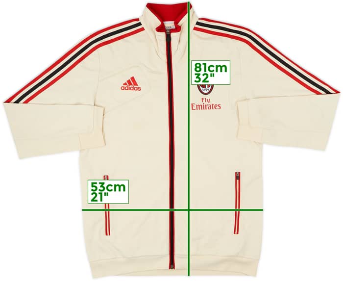 2012-13 AC Milan adidas Track Jacket - 7/10 - (M)