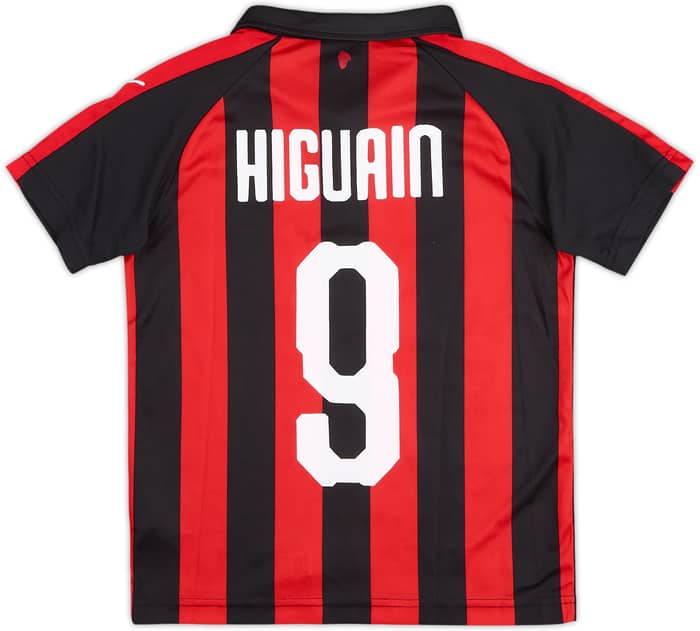 2018-19 AC Milan Home Shirt Higuain #9 - 10/10 - (S.Boys)