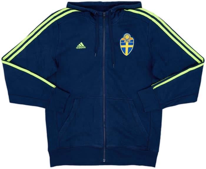 2015-16 Sweden adidas Hooded Track Jacket - 8/10 - (M)