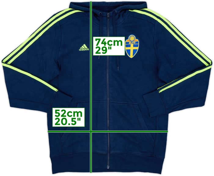 2015-16 Sweden adidas Hooded Track Jacket - 8/10 - (M)