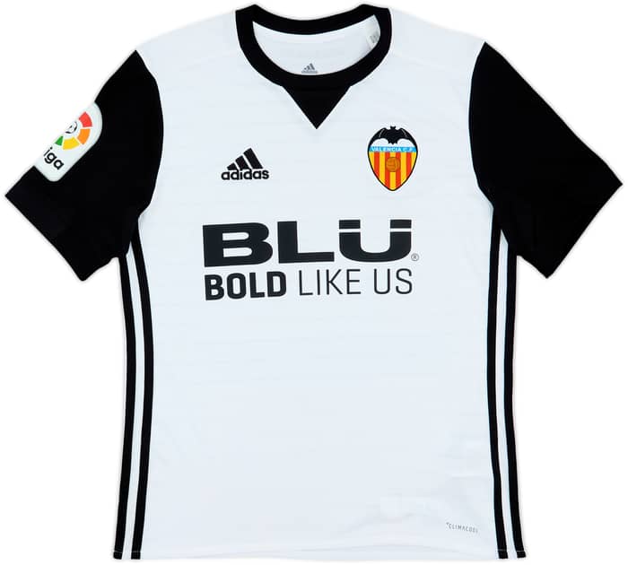 2017-18 Valencia Home Shirt - 10/10 - (L.Boys)