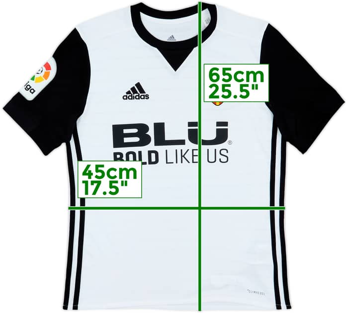 2017-18 Valencia Home Shirt - 10/10 - (L.Boys)