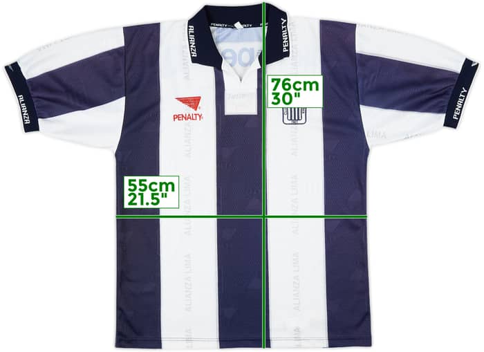 1998 Alianza Lima Home Shirt #8 - 9/10 - (L)