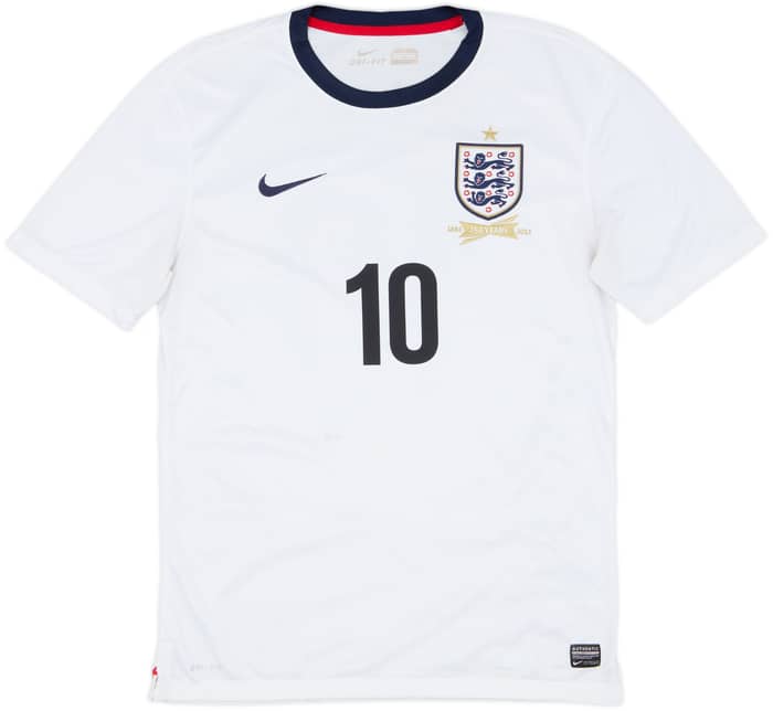 2013 England 150th Anniversary Home Shirt Rooney #10 - 9/10 - (M)