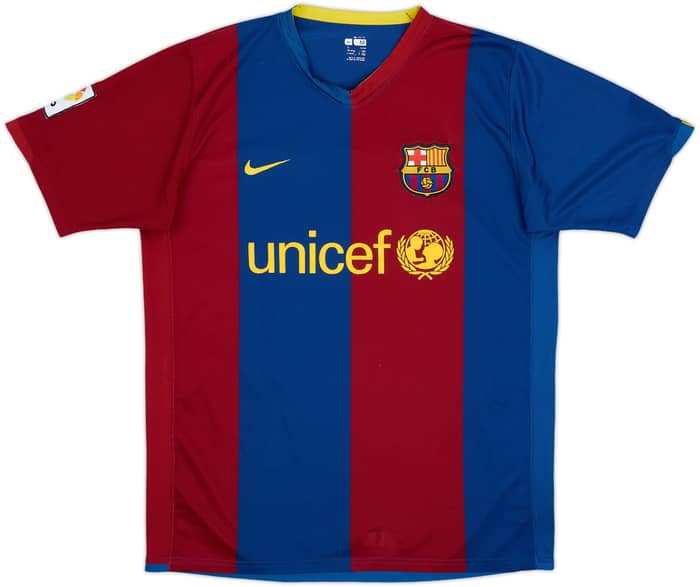 2006-07 Barcelona Home Shirt Ronaldinho #10 - 7/10 - (M)
