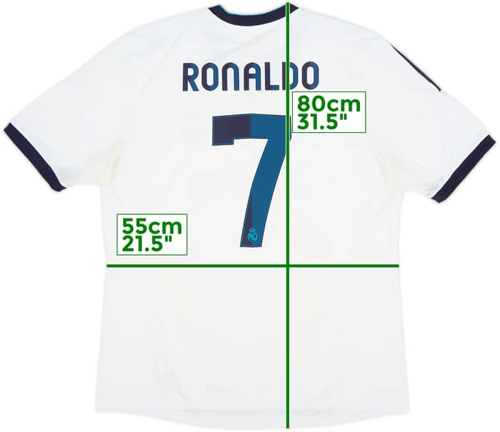2012-13 Real Madrid Home Shirt Ronaldo #7 - 6/10 - (XL)