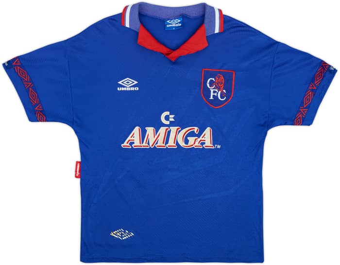 1993-94 Chelsea Home Shirt Hoddle #20 - 7/10 - (M)