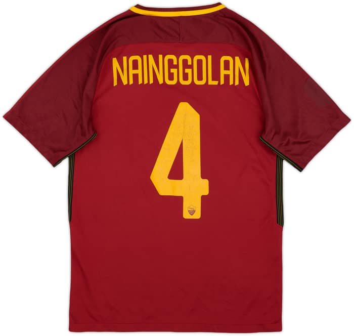 2017-18 Roma Home Shirt Nainggolan #4 - 6/10 - (S)