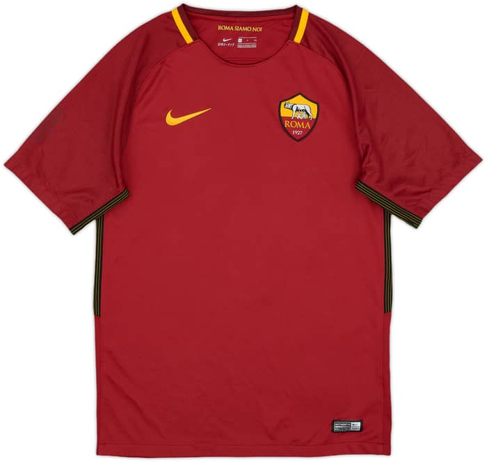 2017-18 Roma Home Shirt Nainggolan #4 - 6/10 - (S)