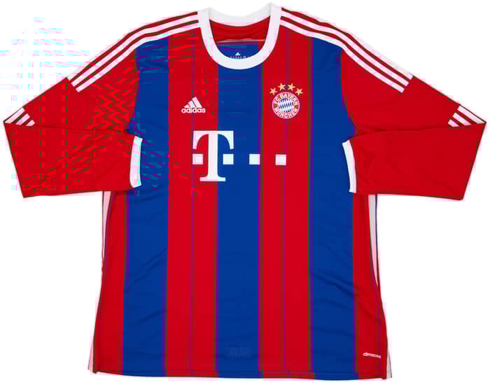 2014-15 Bayern Munich Home L/S Shirt Ribery #7 - 8/10 - (XXL)