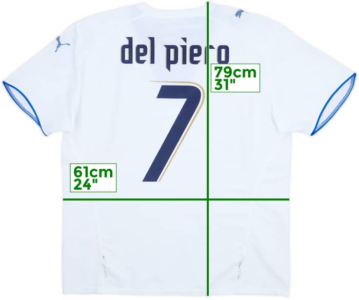 2006 Italy Away Shirt Del Piero #7 - 5/10 - (XL)
