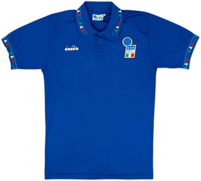 1992-93 Italy Home Shirt - 7/10 - (L.Boys)