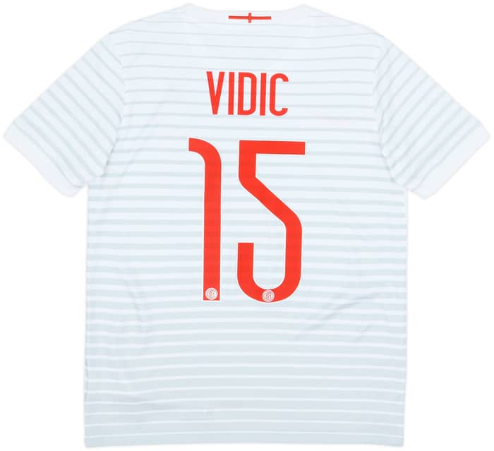 2014-15 Inter Milan Away Shirt Vidic #15 - 7/10 - (XL.Boys)