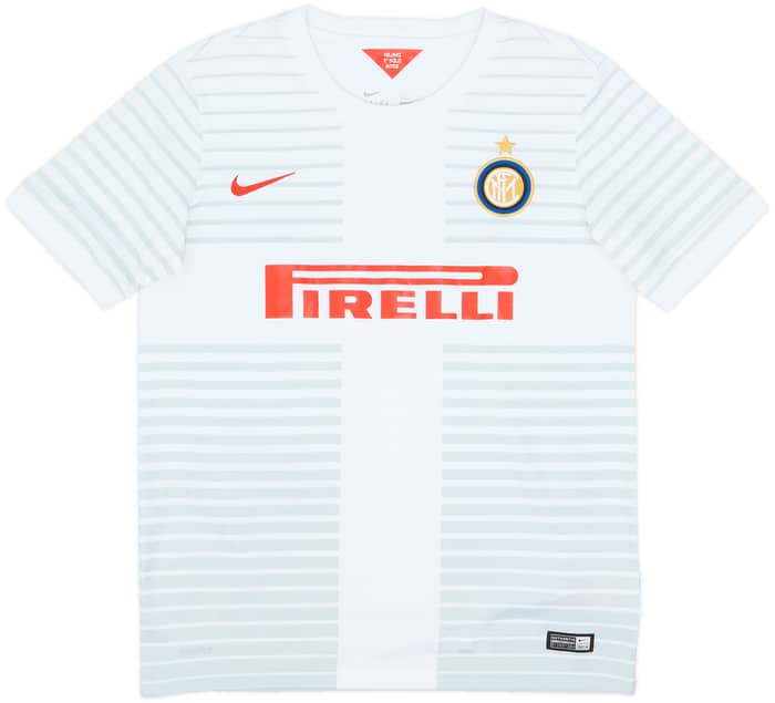 2014-15 Inter Milan Away Shirt Vidic #15 - 7/10 - (XL.Boys)