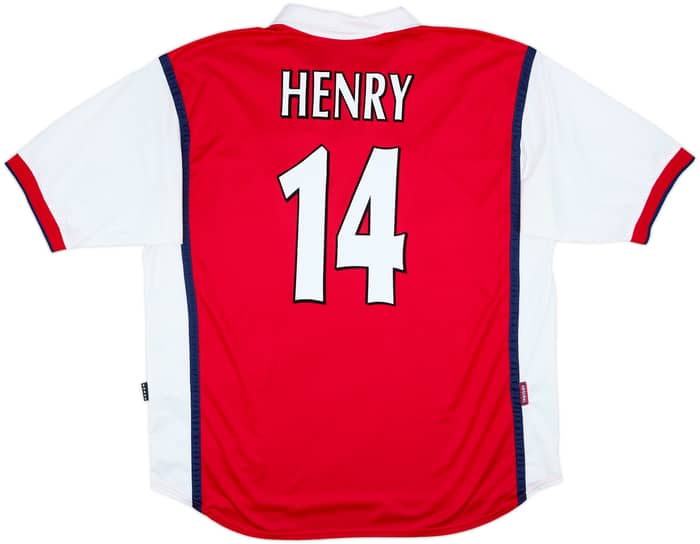 1999-00 Arsenal Home Shirt Henry #14 - 8/10 - (XXL)