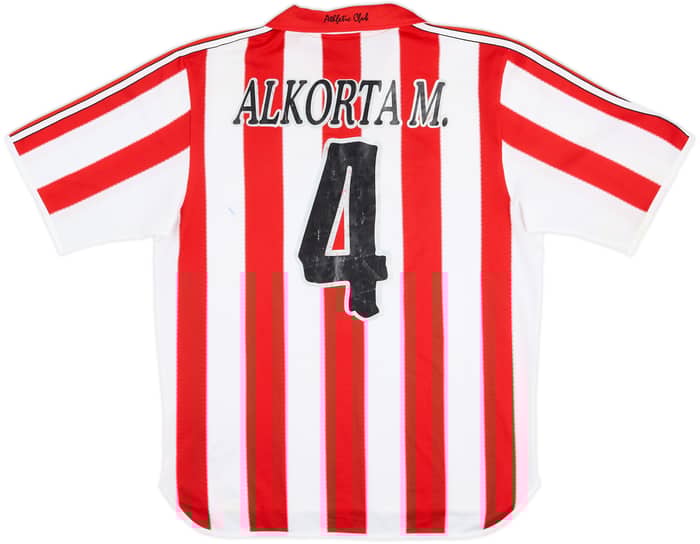 1999-01 Athletic Bilbao Player Issue Home Shirt Alkorta M. #4 - 6/10 - (L)
