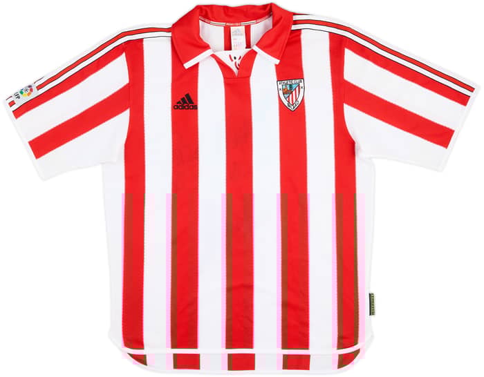 1999-01 Athletic Bilbao Player Issue Home Shirt Alkorta M. #4 - 6/10 - (L)