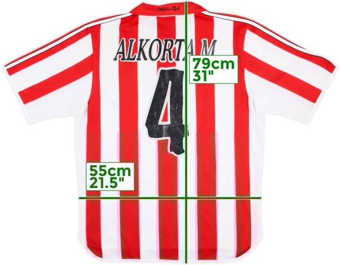 1999-01 Athletic Bilbao Player Issue Home Shirt Alkorta M. #4 - 6/10 - (L)