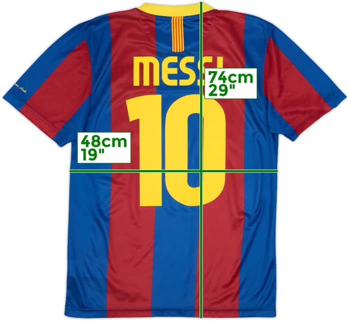 2010-11 Barcelona Basic Home Shirt Messi #10 - 8/10 - (S)