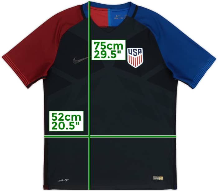 2016-17 USA Authentic Away Shirt - 4/10 - (L)