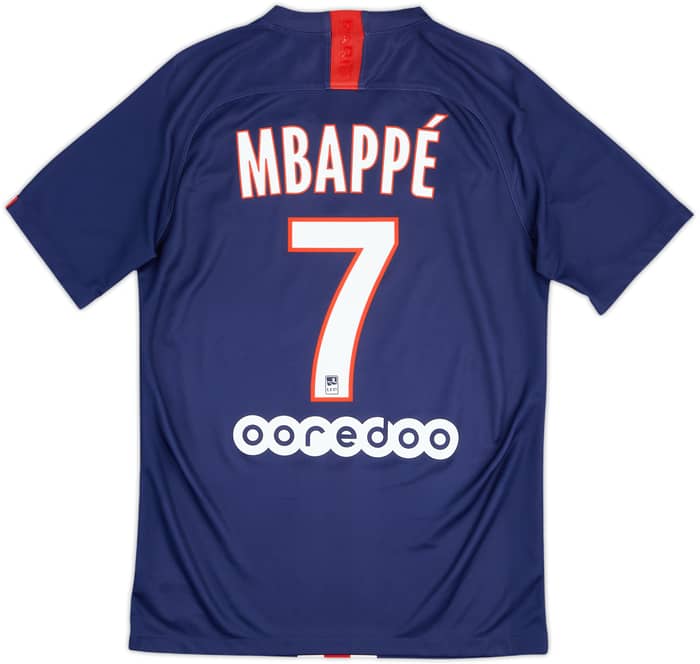 2019-20 Paris Saint-Germain Home Shirt Mbappe #7 - 8/10 - (S)